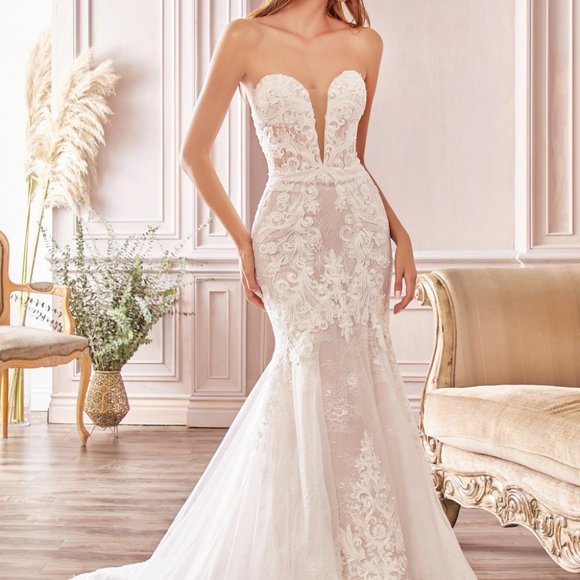 Sweetheart Neck Mermaid Shape Wedding Dress CD928